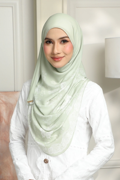Aralyn Babes Printed Lacey in Sage Green